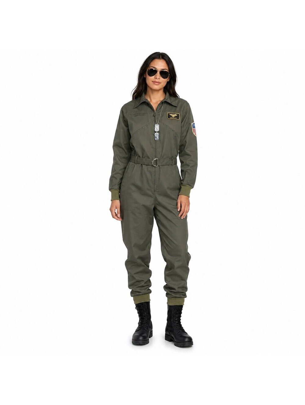 NWT Tipsy Elves Pilot Costume Green Size XXL